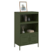 vidaXL Skříň highboard olivově zelená 68 x 39 x 113 cm ocel