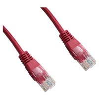 DATACOM patch cord UTP cat5e 5M červený