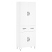 vidaXL Skříň highboard bílá 69,5 x 34 x 180 cm kompozitní dřevo