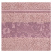 Bavlněný froté ručník s růžovou bordurou VIKI 50x90 cm, pudrová růžová, 500 gr Mybesthome Varian