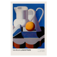 Obrazová reprodukce Still Life with Pitchers & an Orange (Abstract Kitchen Painting) - Vilhelm L
