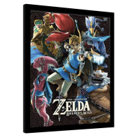 Obraz na zeď - The Legend Of Zelda: Breath Of The Wild - Divine Beasts Collage, 30x40 cm