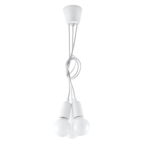 Bílé závěsné svítidlo ø 15 cm Rene – Nice Lamps