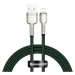 Kabel USB cable for Lightning Baseus Cafule, 2.4A, 1m (green)