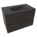 Koupelnová skříňka s umyvadlem Naturel Verona 80x50x45,5 cm tmavé dřevo mat VERONA80TDU4
