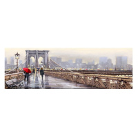 CANVAS WATERCOLOR 45x140 ST400 NEW YORK BRIDGE