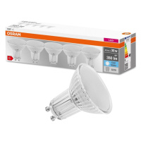 Balení 5PAK LED žárovka GU10 4,3W = 30W 350lm 4000K Neutrální 120° OSRAM Base