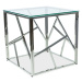 Expedo Konferenční stolek KAPPA 2, 55x55x55, sklo/chrom