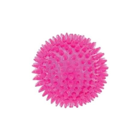 Zolux BALL SPIKE TPR POP 8 cm s ostny růžová