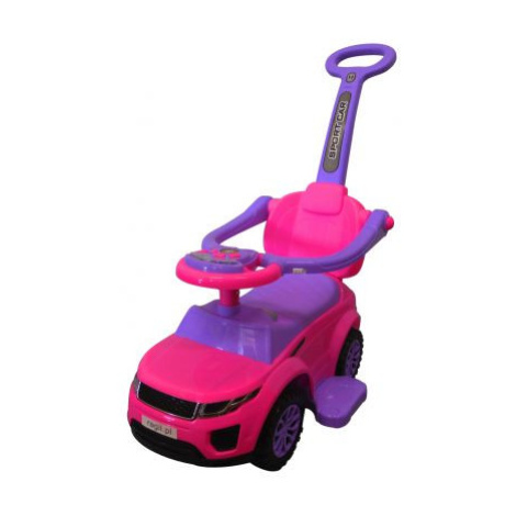 mamido  Dětské odrážedlo J4 s vodící tyčí růžové