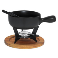 KELA Sýrové fondue COUNTRY nerez / keramika o22 cm KL-16640