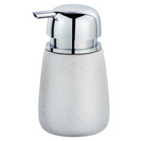 Keramický dávkovač na mýdlo ve stříbrné barvě Wenko Glimma