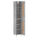 vidaXL Skříň highboard betonově šedá 34,5x34x180 cm kompozitní dřevo