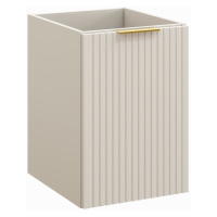 Comad Závěsná koupelnová skříňka s košem na prádlo Adele Cashmere 40 cm kašmírová