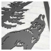 Vyřezávaný 3D obraz - Divoký vlk