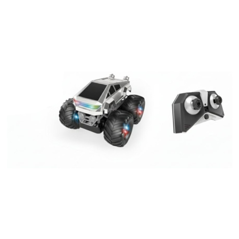 Mamido MT1434 Stunt Truck Terénní auto na dálkové ovládání světly a hudbou, stříbrné