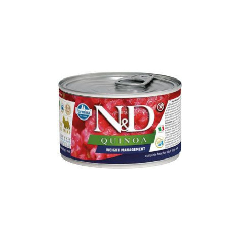 N&d Dog Quinoa Ad. Weight Mnmg Lamb&brocolli Mini 140g