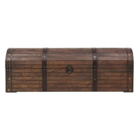 Úložná truhla z masivního dřeva vintage styl 245801