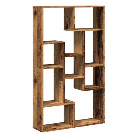 vidaXL Knihovna old wood 72 x 20 x 120 cm kompozitní dřevo