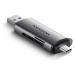 AXAGON CRESAC USB3.2 Gen 1 TypeC + TypeA externí čtečka karet SD/microSD podpora UHSI