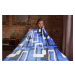 Top textil Mikroflanelová deka Kostka 150x200cm modrá