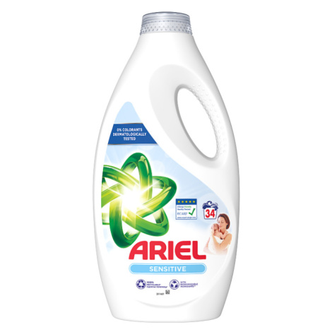 Ariel Tekutý Prací Prostředek, 34 Praní, Sensitive Skin Clean & Fresh