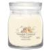 YANKEE CANDLE Signature Vonná svíčka střední 2 knoty Soft Wool & Amber 368 g