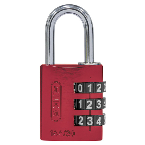 ABUS Hliníkový číslicový zámek, 144/30 Lock-Tag, bal.j. 6 ks, červená