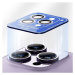 Blueo Sapphire Crystal Stainless Steel Camera Lens Protector Purple iPhone 14 Pro/14 Pro Max BSC