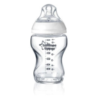 Tommee Tippee Natural Start Samosterilizační skleněná kojenecká lahev s Anti-Colic savičkou Poma