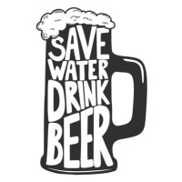 Ilustrace Save water drink beer. Beer mug, ioanmasay, 40 × 40 cm