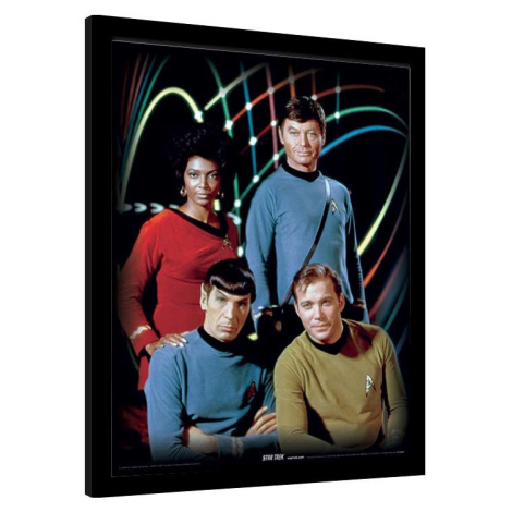 Obraz na zeď - Star Trek - Kirk, Spock, Uhura & Bones Pyramid
