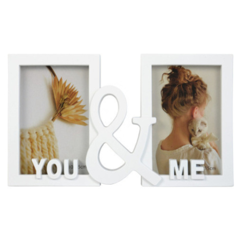 Fotorámeček You & Me, 2x 10x15 cm, bílý Asko