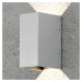 Konstsmide LED venkovní nástěnné světlo Cremona 8 cm šedá