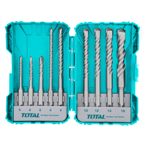 Vrtáky, sada 9ks, SDS Plus, industrial, SDS Plus TOTAL TOOLS