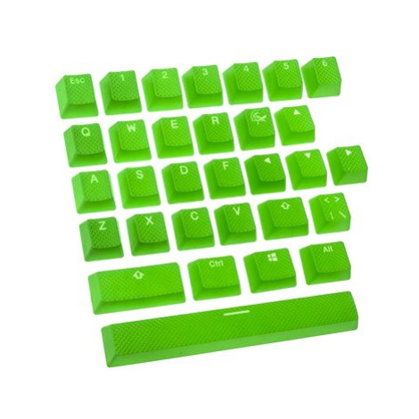 Ducky Rubber Keycap Set, 31 kláves, Double-Shot Backlight - zelená