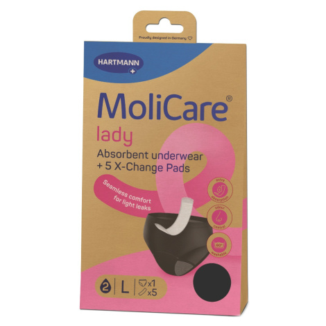 MoliCare Lady absorpční prádlo vel. L 1 ks + vložky X-Change 5 ks