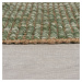 Flair Rugs koberce Kusový koberec Mottle Jute Ombre Green - 80x150 cm