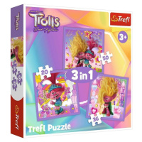 Puzzle Trollové 3 Seznamte se s Trollíky 3v1