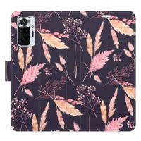 iSaprio flip pouzdro Ornamental Flowers 02 pro Xiaomi Redmi Note 10 Pro