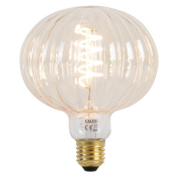 E27 stmívatelná LED lampa G125 jantarová 4W 200 lm 2000K