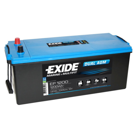 EXIDE Baterie Dual AGM EP 1200 140 Ah