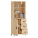 vidaXL Skříň highboard dub sonoma 69,5 x 34 x 180 cm kompozitní dřevo