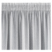 Dekorační krátká vzorovaná záclona s řasící páskou se zadním tunýlkem PAULA bílá/stříbrná 300x15