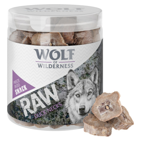 Výhodné balení Wolf of Wilderness - RAW snack (mrazem sušený) - Kachní krky (4 x 90 g)