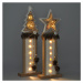 SOLIGHT 1V237 vánoční LED dřevěná dekorace, hvězda, 2x AA