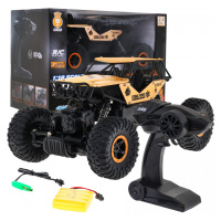 mamido  Terénní autíčko na dálkové ovládání Crawler Monster 1:18 zlaté RC