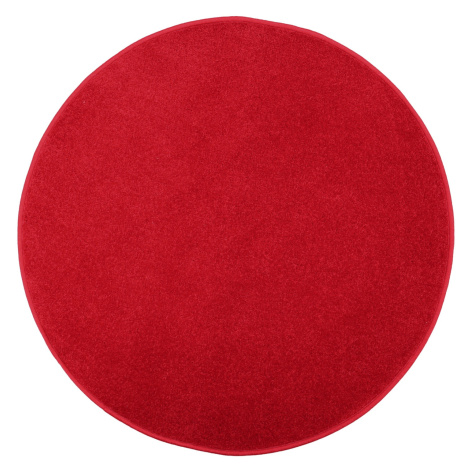 Vopi Vánoční kusový koberec Eton červený kruh - 100x100 (průměr) kruh cm