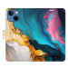 iSaprio Flip pouzdro Colourful Marble pro iPhone 13 mini