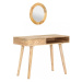 Toaletní stolek se zrcadlem mangovníkové dřevo Dekorhome,Toaletní stolek se zrcadlem mangovníkov